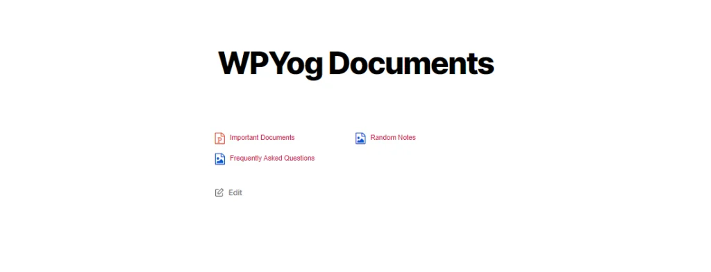 إضافة "WPYog Documents"