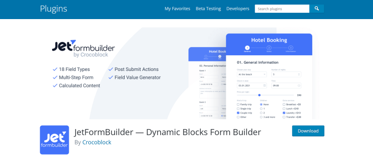 إضافة JetFormBuilder AI