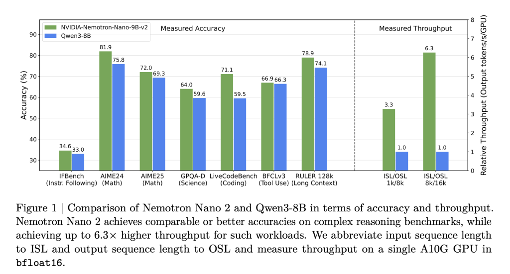 NVIDIA AI Releases Nemotron Nano 2 AI Models: A Production-Ready Enterprise AI Model Family and 6x Faster than Similar Sized Model
