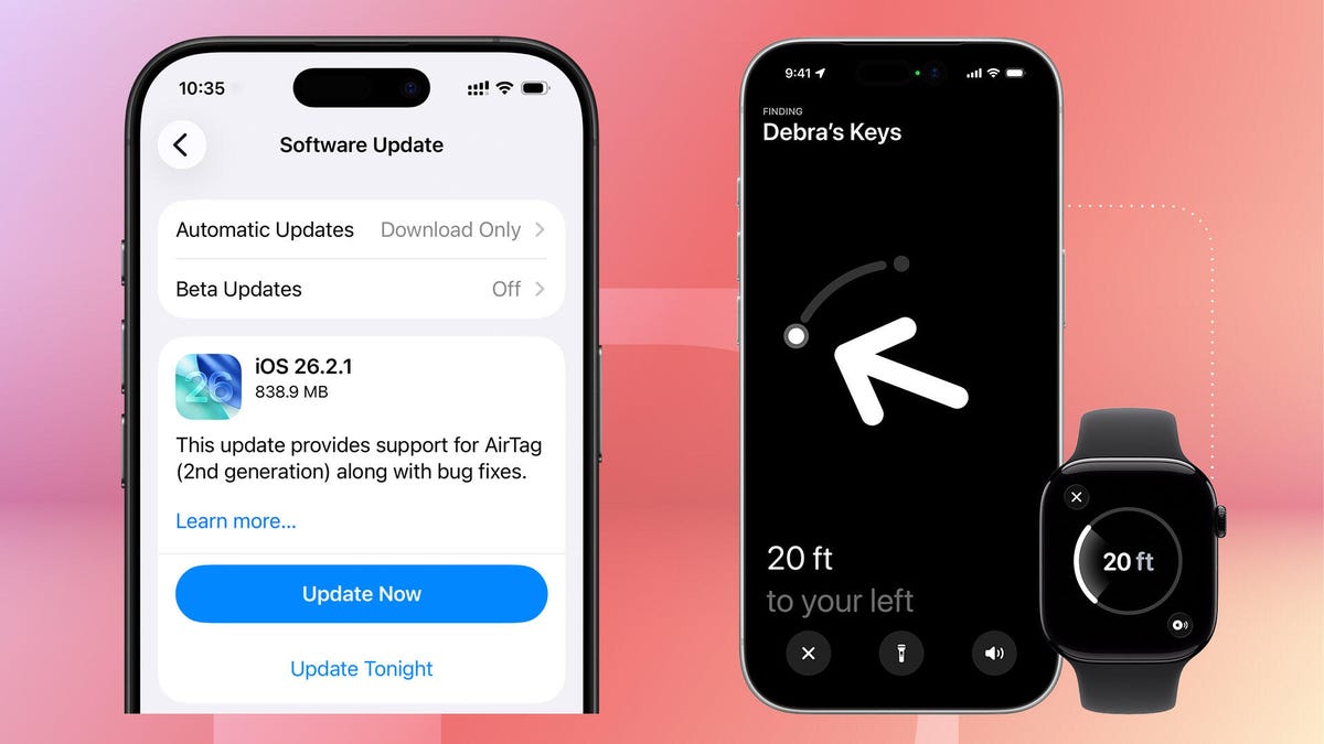أبل تطلق تحديث iOS 26.2.1 لدعم الجيل الثاني من أجهزة التتبع AirTag الأكثر دقة