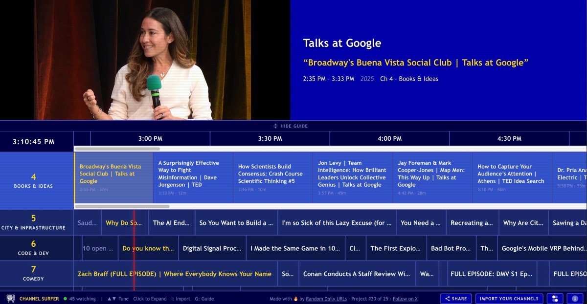 تطبيق Channel Surfer: رحلة “نوستالجيا” تعيد إحياء تجربة تلفزيون الكابل لمشاهدة يوتيوب